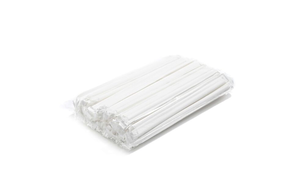 Kağıt Pipet Siyah Sargılı 6x197mm 3200 Adet