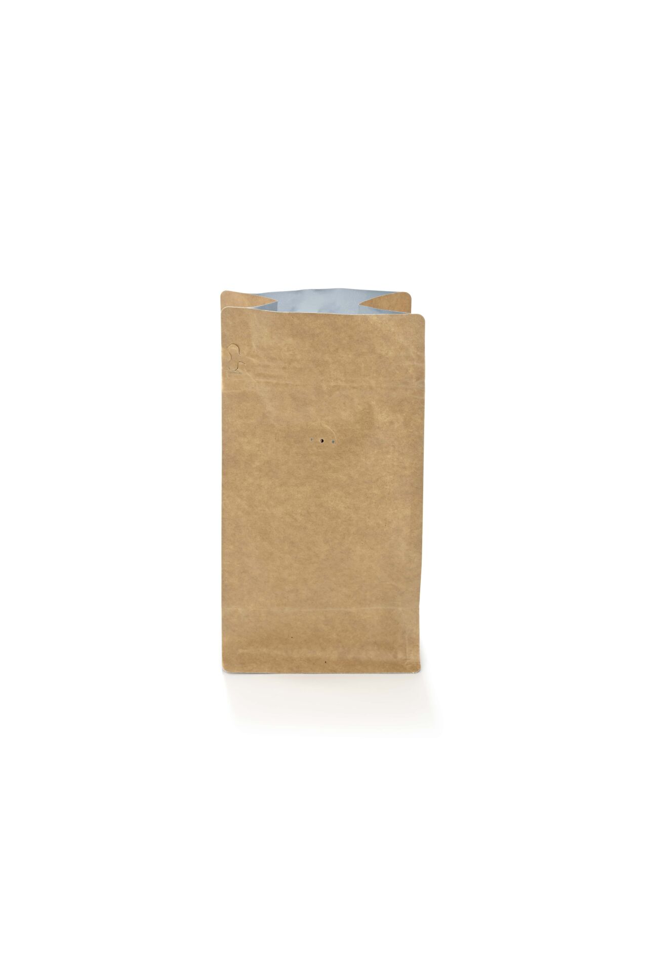 Valfli Flat Bottom Kraft Alüminyum Önden Kilitli Ambalaj 11,5x21,5+4 cm-250 gr. 1000 Adet