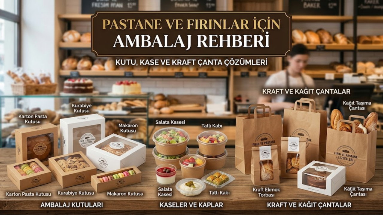 Pastane ve Fırınlar İçin Ambalaj Rehberi: Kutu, Kase ve Kraft Çanta