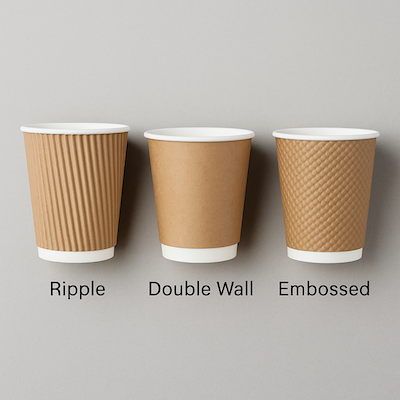 Ripple, Double Wall ve Embossed Karton Bardak Arasındaki Farklar