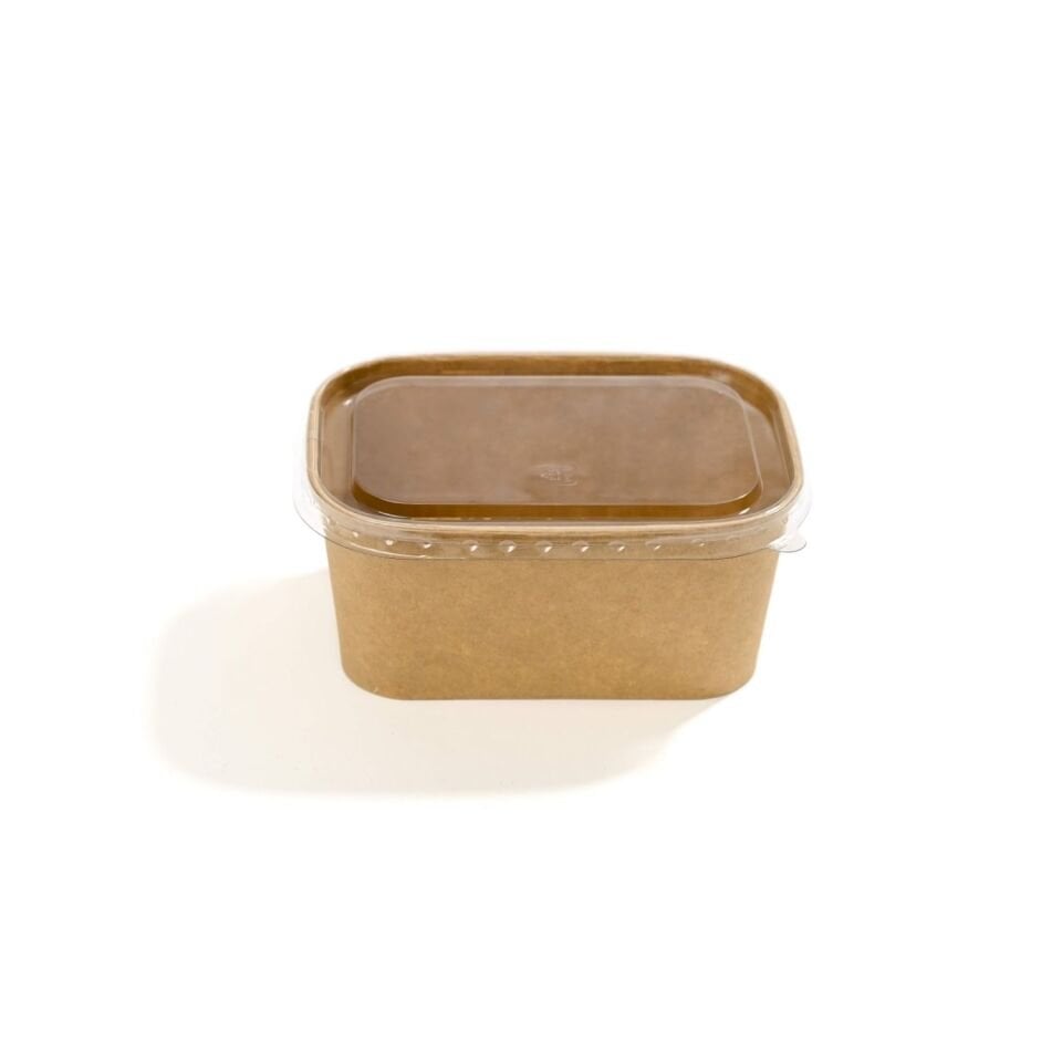 Dikdörtgen Şeffaf PP Kapak (500-750-1000ml) 300 Adet
