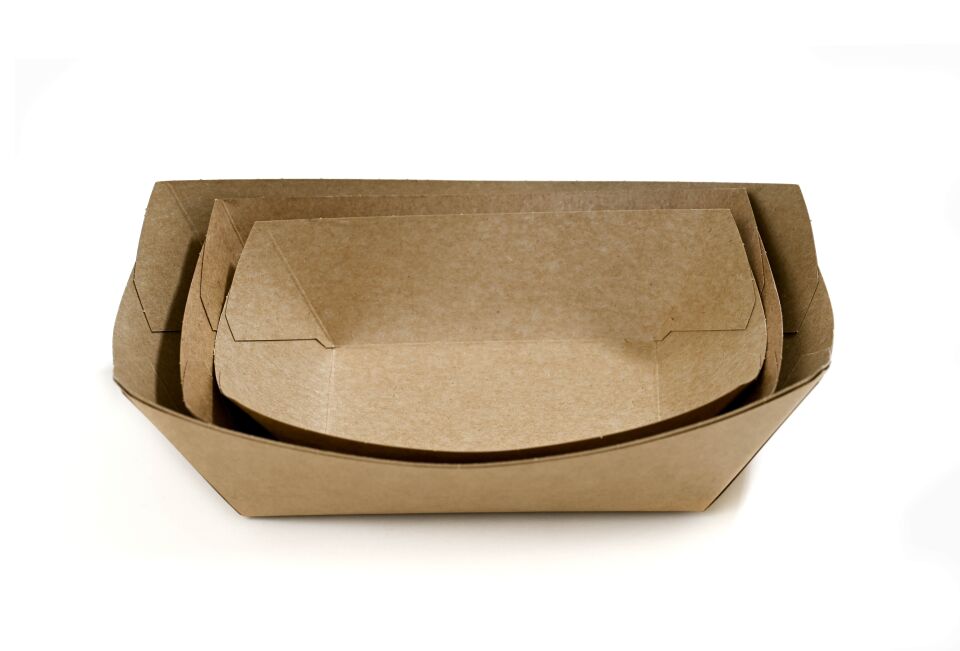 Kayık Kağıt Kase  Kraft 1 LB 1000 Adet