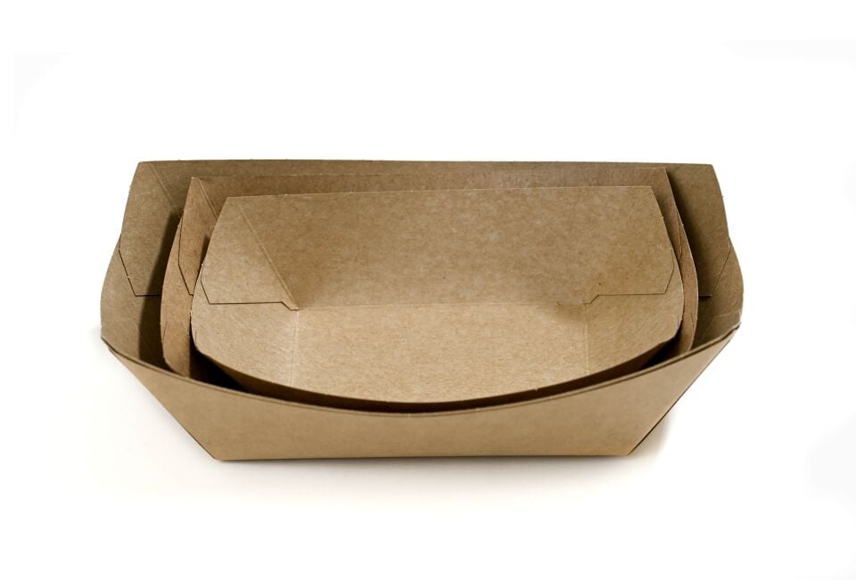 Kayık Kağıt Kase  Kraft 1100cc