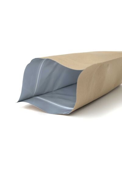 Kraft Alüminyum Kilitli Doypack Ambalaj 13x22,5+3,5 cm-250 gr.