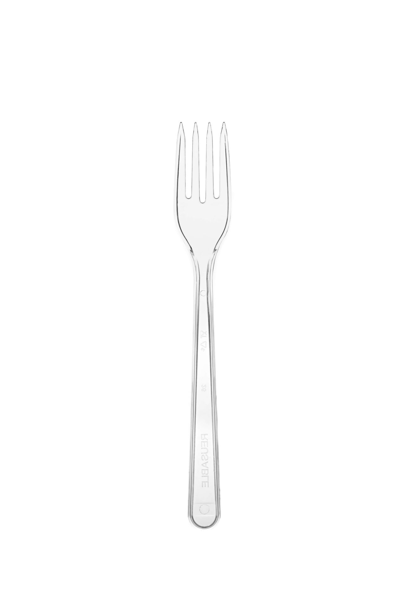 PS Plastik Lux Şeffaf Çatal (3gr)