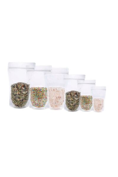 Şeffaf Kilitli Doypack Ambalaj 20x30+5 cm-1000 gr.