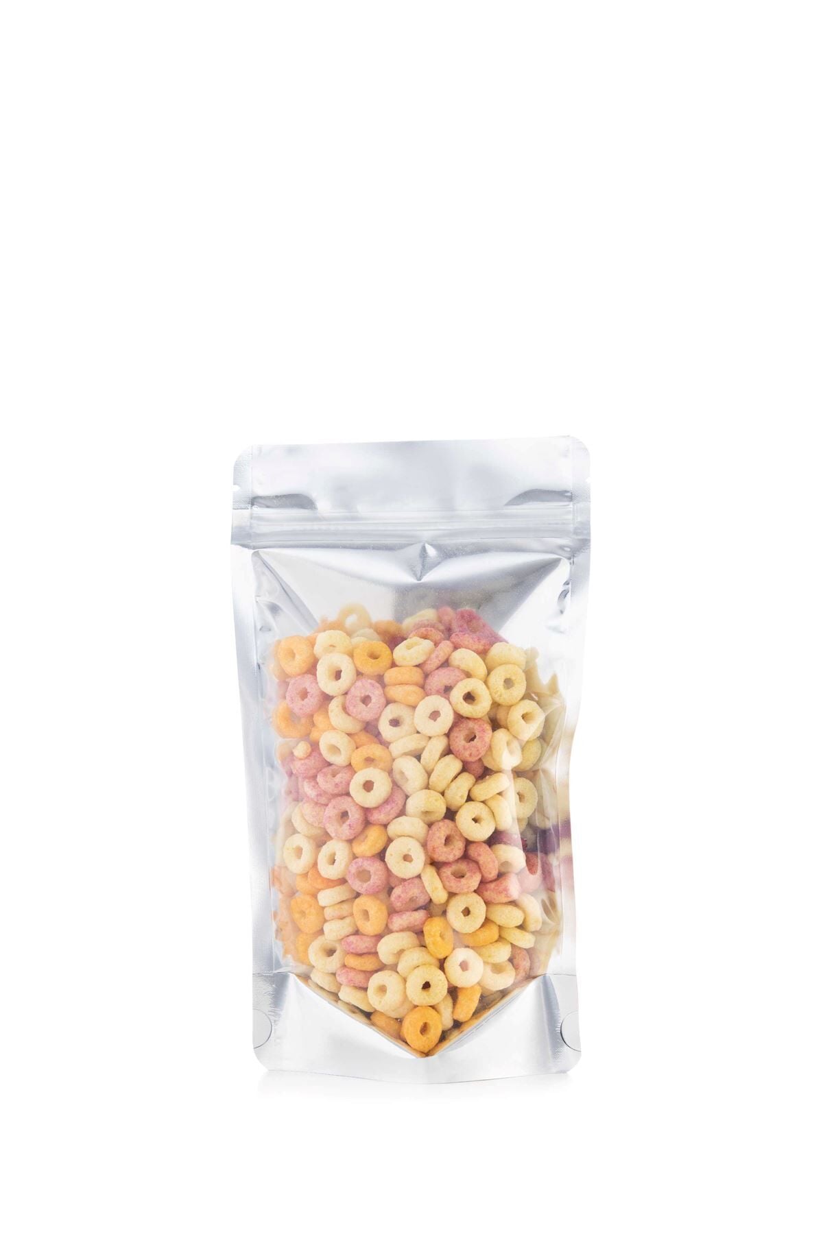 Ön Şeffaf Arka Metalize Kilitli Doypack Ambalaj 13x22,5+3,5 cm-250 gr.