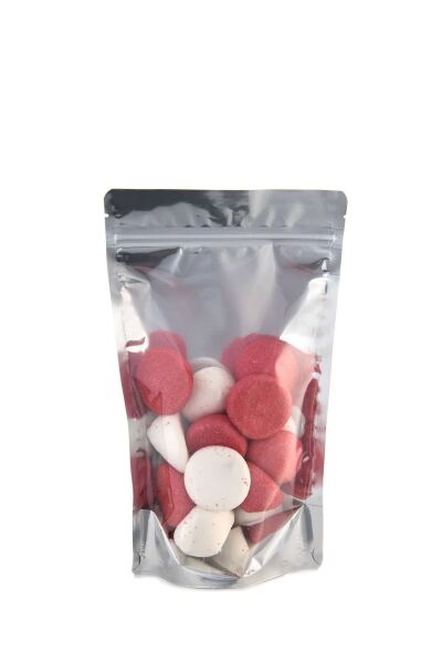 Ön Şeffaf Arka Metalize Kilitli Doypack Ambalaj 16x27+4 cm-500 gr.