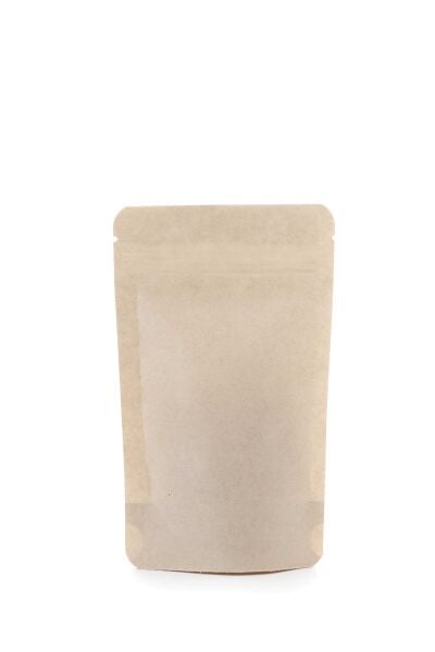 Kraft Alüminyum Önden Kilitli Doypack Ambalaj 16x27+4 cm-500 gr.