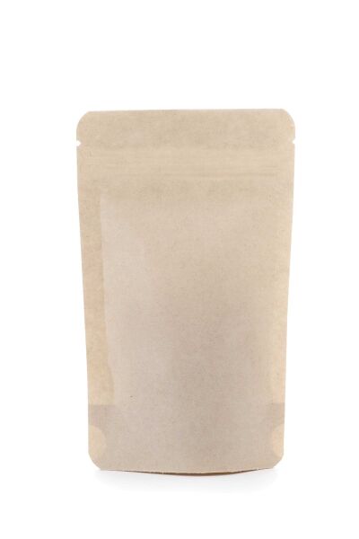 Kraft Alüminyum Önden Kilitli Doypack Ambalaj 20x30+5 cm-1000 gr.