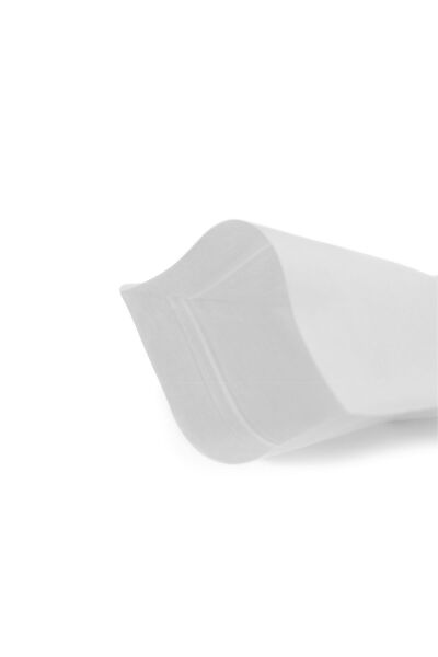 Pencereli Beyaz Kraft Kilitli Doypack Ambalaj 16x27+4 cm-500 gr.