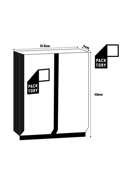 Kraft Alüminyum Quadro Ambalaj 14,5x40+4 cm-1000 gr.