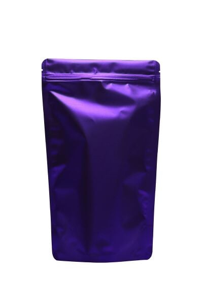 Mat Mor Metalize Kilitli Doypack Ambalaj 16x27+4 cm-500 gr 1000 Adet