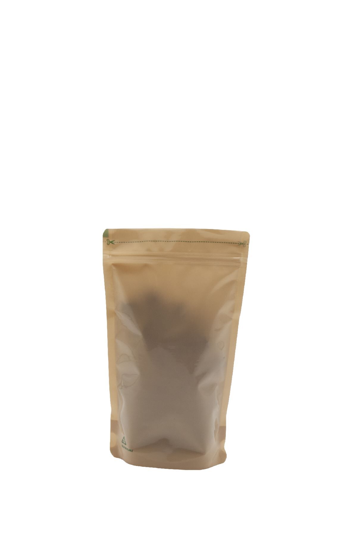 Geri Dönüştürülebilir Kahverengi Doypack 13x22,5+3,5 cm-250 gr.