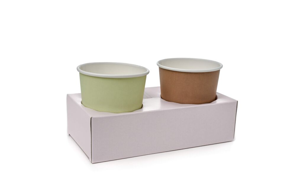 2'li Pembe Bardak Tutucu Pipet Delikli