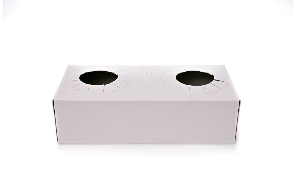 2'li Pembe Bardak Tutucu Pipet Delikli