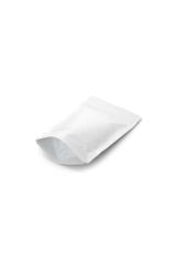 Beyaz Kraft Aluminyum Kilitli Doypack Ambalaj  11 x 18,5 + 3,5 cm  - 100 gr. 1000 Adet