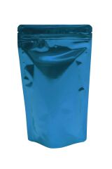 Mavi Metalize Kilitli Doypack Ambalaj 16 X 27 + 4 cm - 500 gr. 1000 Adet