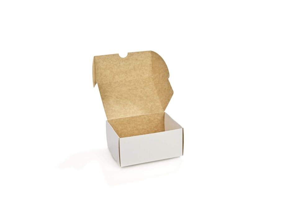 Kurabiye Kutusu Beyaz-Kraft 11 x 15 cm 100 Adet