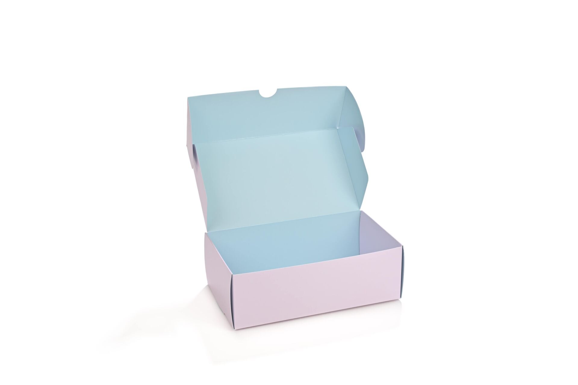 Kurabiye Kutusu Pembe-Mavi 21 x 12 cm 100 Adet