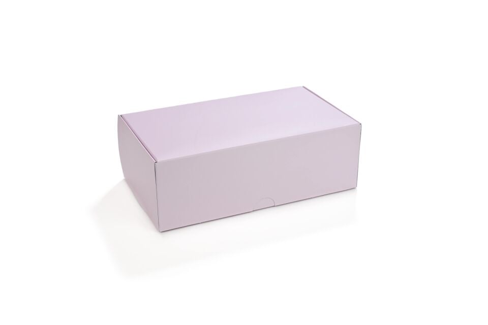 Kurabiye Kutusu Pembe-Mavi 21 x 12 cm 25 Adet