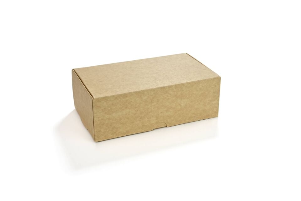 Kurabiye Kutusu Beyaz-Kraft 21 x 12 cm
