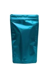 Mat Mavi Metalize Kilitli Doypack Ambalaj 16 X 27 + 4 cm - 500 gr. 1000 Adet