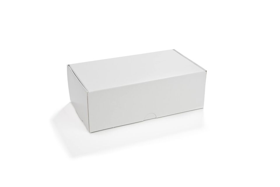 Kurabiye Kutusu Beyaz-Kraft 21 x 12 cm 100 Adet