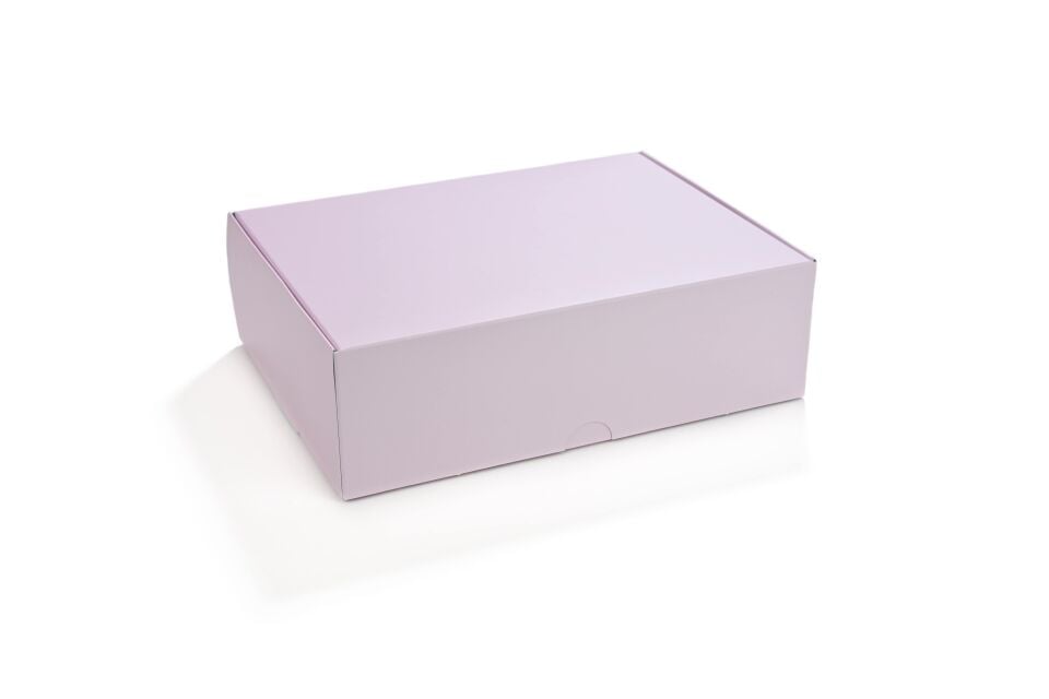 Kurabiye Kutusu Pembe-Mavi 23 x 17 cm 25 Adet