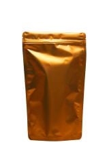 Mat Turuncu Metalize Kilitli Doypack Ambalaj 16 X 27 + 4 cm - 500 gr. 1000 Adet