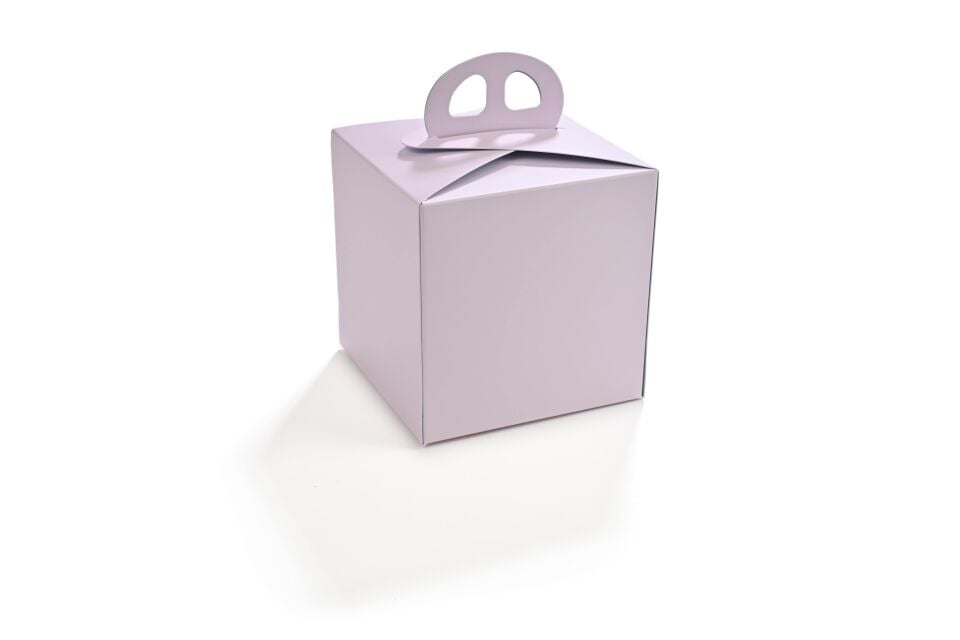 Pasta Kabı Pembe-Mavi 10 x 10 cm 100 Adet