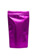 Mat Pembe Metalize Kilitli Doypack Ambalaj 16 X 27 + 4 cm - 500 gr. 1000 Adet