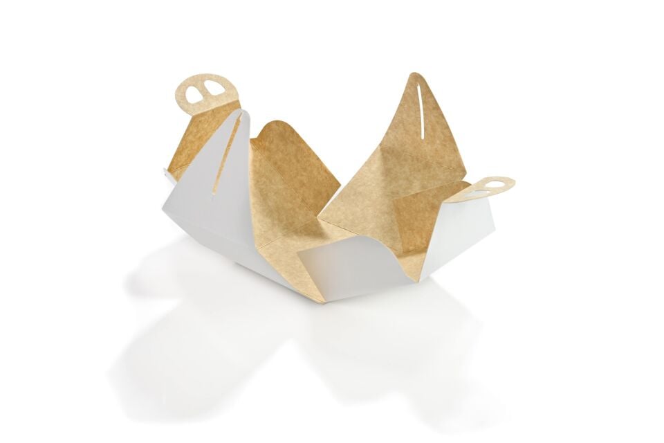 Pasta Kabı Beyaz-Kraft 10 x 10 cm 25 Adet