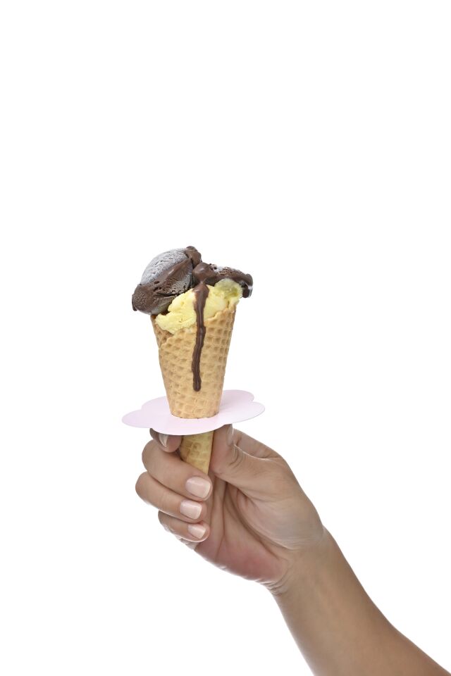 Damlama Önleyici Dondurma Kağıdı Papatya Pembe-Mavi