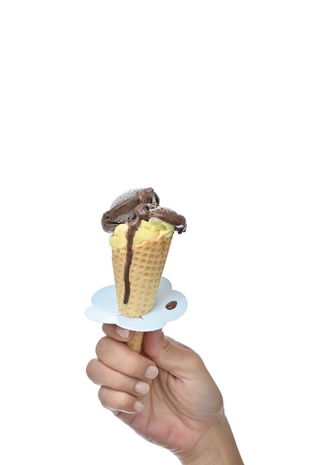 Damlama Önleyici Dondurma Kağıdı Papatya Pembe-Mavi