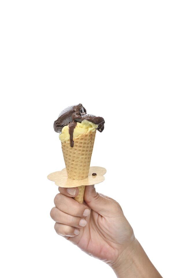 Damlama Önleyici Dondurma Kağıdı Papatya Beyaz-Kraft