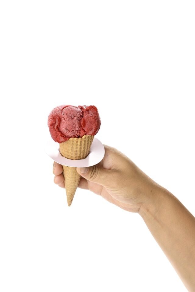 Damlama Önleyici Dondurma Kağıdı Daire Pembe-Mavi