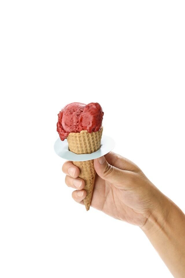 Damlama Önleyici Dondurma Kağıdı Daire Pembe-Mavi