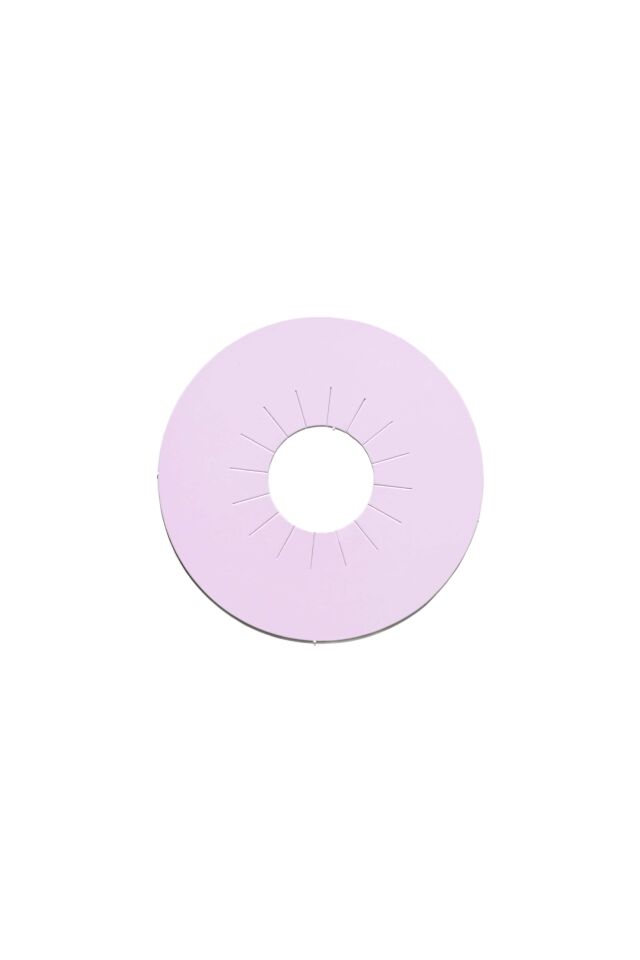 Damlama Önleyici Dondurma Kağıdı Daire Pembe-Mavi