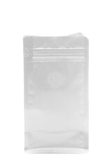 Valfli Flat Bottom Düz Tabanlı Mat Beyaz Kilitli Ambalaj 14 x 33 + 5 cm - 1000 gr 1000 Adet