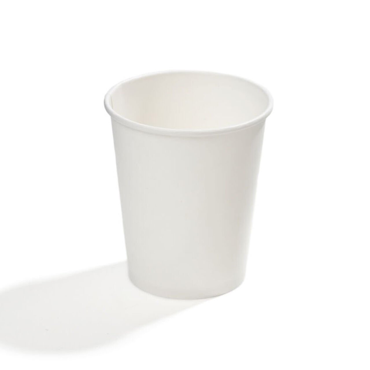 8 oz Single Wall Karton Bardak (Beyaz)