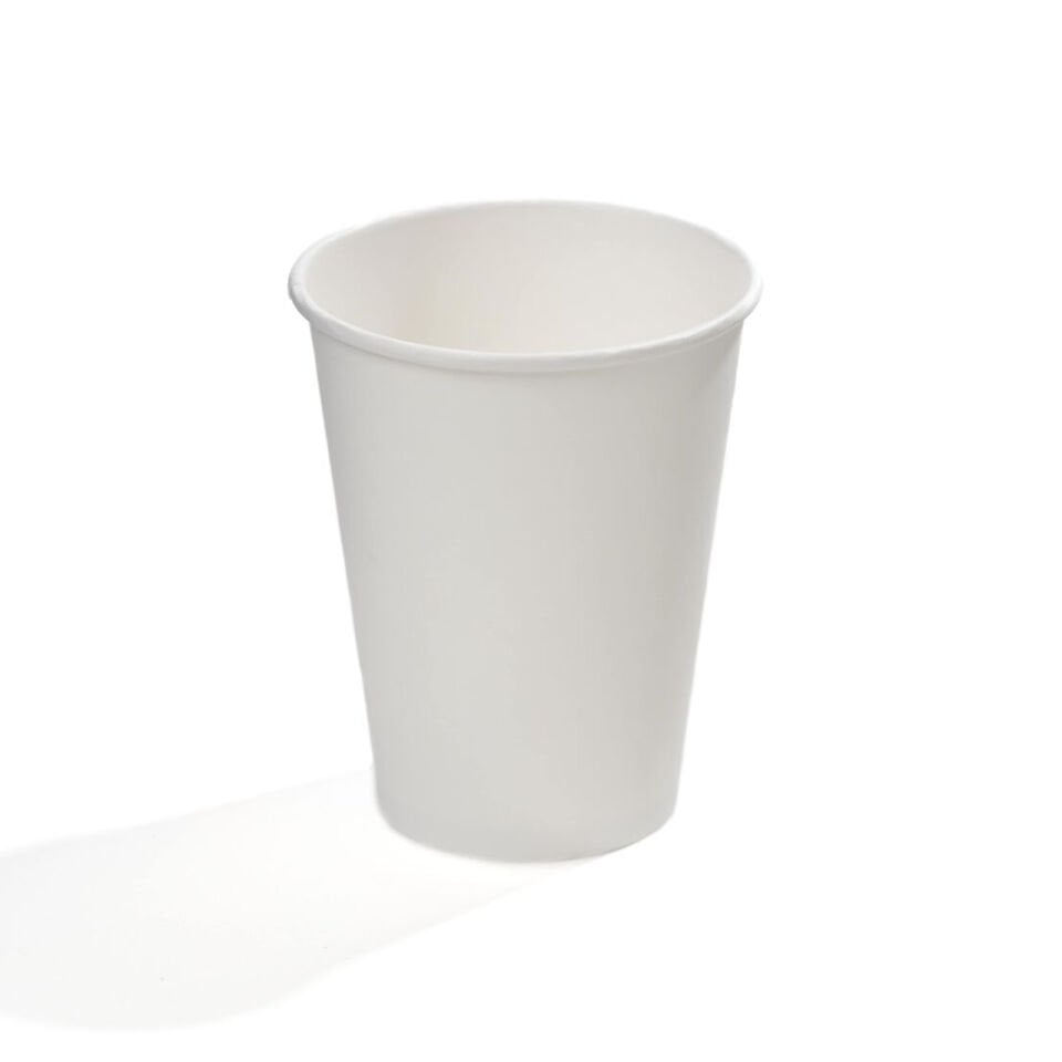 14 oz Single Wall Karton Bardak (Beyaz)