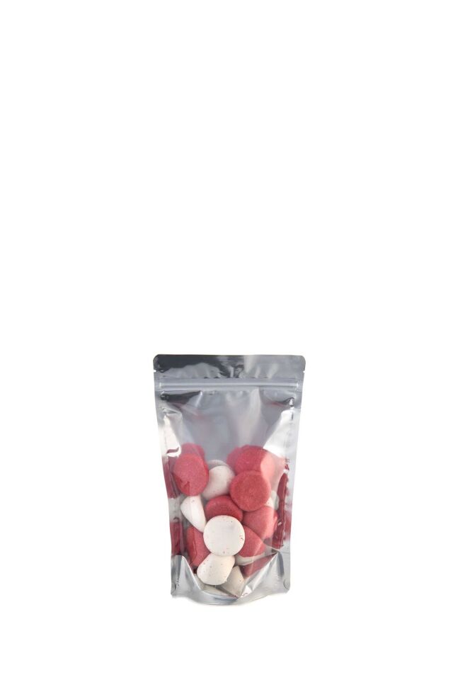 Ön Şeffaf Arka Metalize Kilitli Doypack Ambalaj 8,5 x 14,5 + 2,5 cm - 50 gr. 4000 Adet