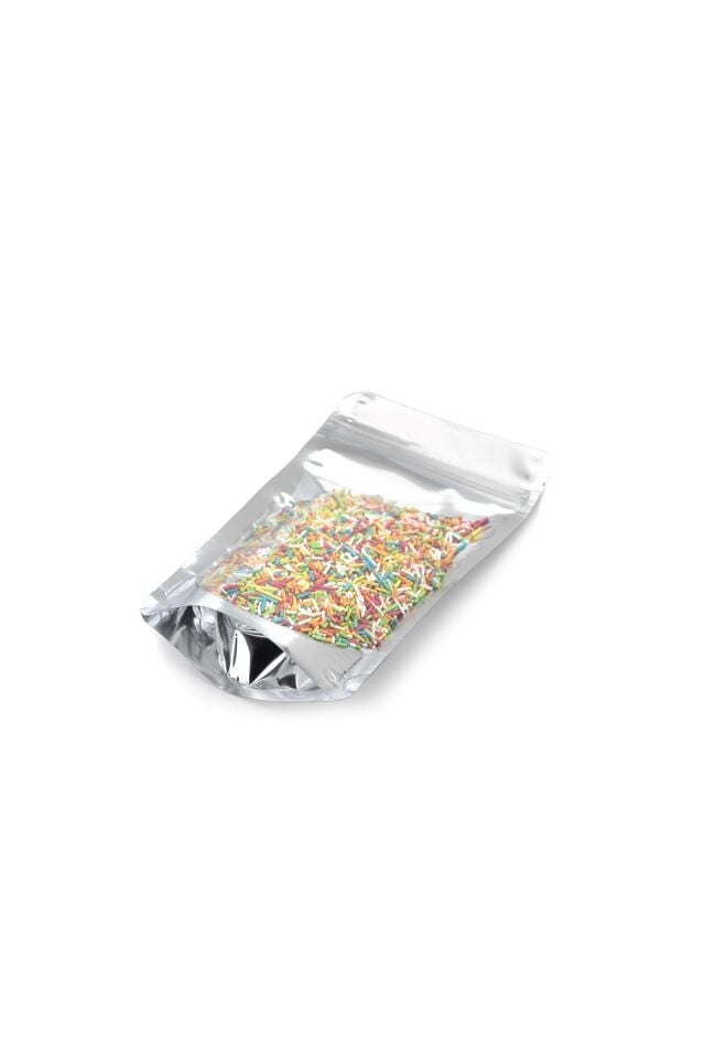 Ön Şeffaf Arka Metalize Kilitli Doypack Ambalaj 11x18,5+3,5 cm-100 gr. 2500 Adet