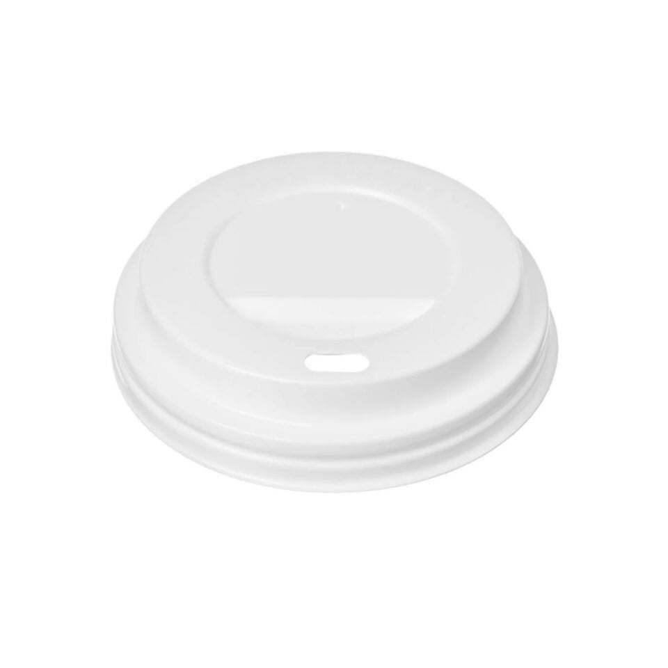 14-16 oz Sıcak İçecek Kapağı Beyaz (90 mm Çap) 100 Adet