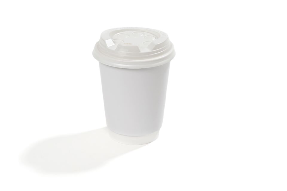 14 oz Double Wall Karton Bardak (Beyaz)