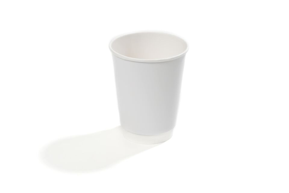 14 oz Double Wall Karton Bardak (Beyaz) 50 Adet