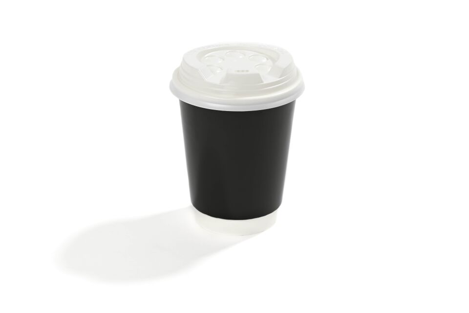 14 oz Double Wall Karton Bardak (Siyah)