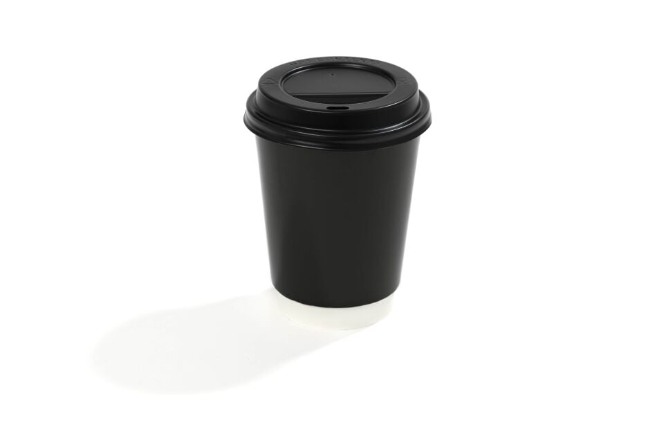 14 oz Double Wall Karton Bardak (Siyah) 500 Adet