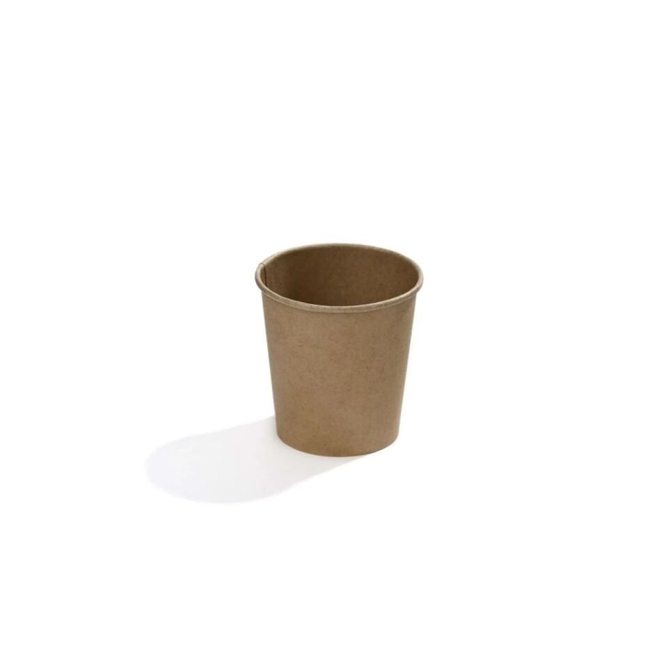 4 OZ Single Wall Karton Bardak (Kraft) 3000 Adet